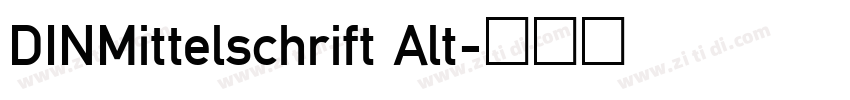 DINMittelschrift Alt字体转换